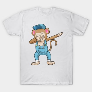 Monkey as Mechanic at Hip Hop Dance Dab T-Shirt